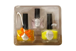 Ciate Set de vernis à ongles Paint Pot Black Light, Neon Glitter et Neon Orange