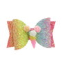 Inca Barrette crocodile avec nœud licorne multicolore