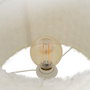 BigBuy Home Lampe de bureau Blanc et Doré Métal et Tissu