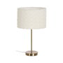 BigBuy Home Lampe de bureau Blanc et Doré Métal et Tissu