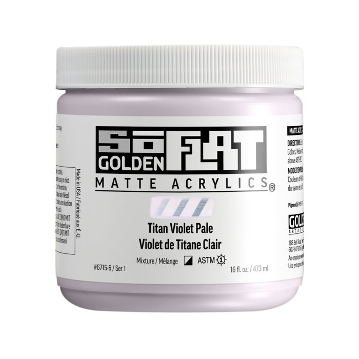 Golden SoFlat Peinture Acrylique Violet Clair 473 ml Golden SoFlat Peinture Acrylique Violet Clair 473 ml