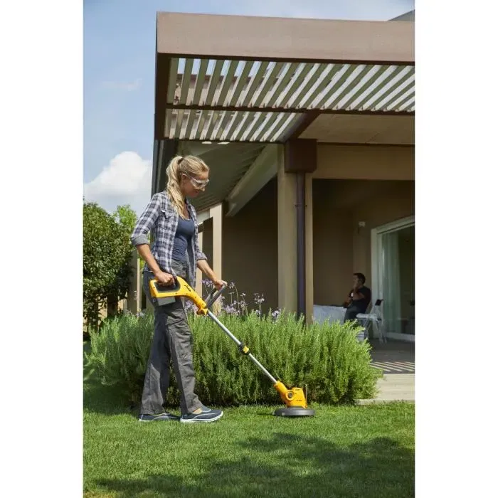 Stiga GT 100e Kit - Coupe-bordure électrique sur batterie 20V Alpina, largeur de coupe 25 cm, système de coupe au fil nylon