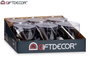 Giftdecor Lampe Suspendue Acier Noir 10x94x10 cm, Aluminium, 60W Max, Inclus Câble 1m (Set de 12)