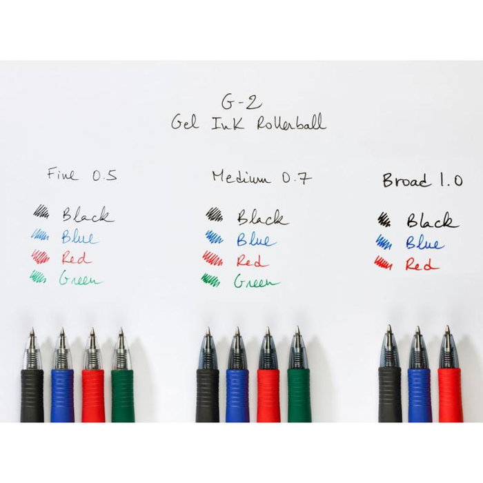 Pilot Stylo plume gel G2 07 Vert, Ref. BL-G2-7-G