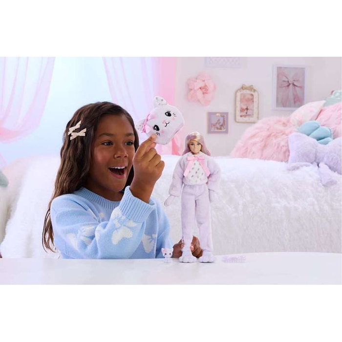 BARBIE Cutie Reveal Chaton Lilas avec 10 Surprises