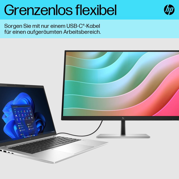 HP E27k G5 68,6 cm (27'') Moniteur 4K UHD IPS Argent/Noir