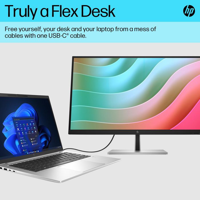 HP E27k G5 68,6 cm (27'') Moniteur 4K UHD IPS Argent/Noir