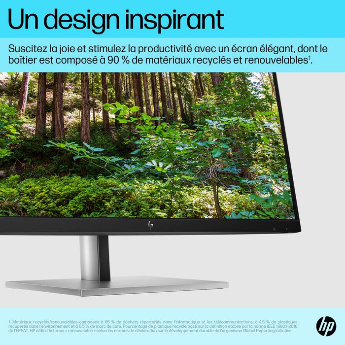 HP E27k G5 68,6 cm (27'') Moniteur 4K UHD IPS Argent/Noir