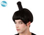 Peluca pour costume de sumo japonais noir avec chignon haut - Déguisement et cosplay