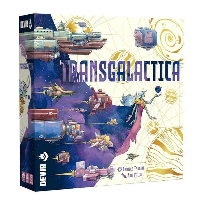 Devir Transgalactica - Jeu de société de stratégie spatiale avec mécaniques de placement de travailleurs dès 14 ans Devir Transgalactica - Jeu de société de stratégie spatiale avec mécaniques de placement de travailleurs dès 14 ans