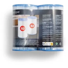 Intex - Lot de 2 Filtres en Fibre Dacron Résistante, Nettoyable et Remplaçable - Pour Spa Pure Spa