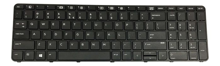 HP Clavier Noir Néerlandais avec Pavé Numérique HP Clavier Noir Néerlandais avec Pavé Numérique