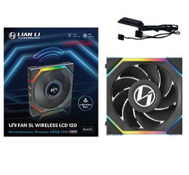 Lian Li UNI FAN SL Wireless Reverse Blade LCD 120mm ARGB PWM - Black