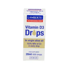 LAMBERTS Vitamina D3 gouttes 20ml