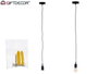 Giftdecor Lampe suspendue en plastique noir 9 x 9 x 9 cm (Set de 12)