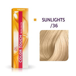Wella Professionals Color Touch Sunlights - Teinture capillaire semi-permanente sans ammoniaque /36 Golden Violet, 60 ml