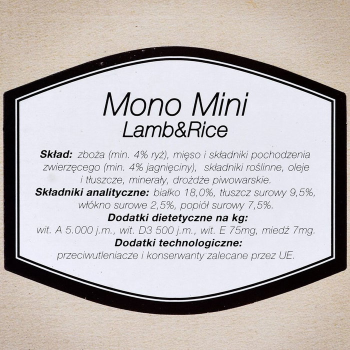 BOSCH Mono Mini Lamb&Rice Agneau et Riz 900 g