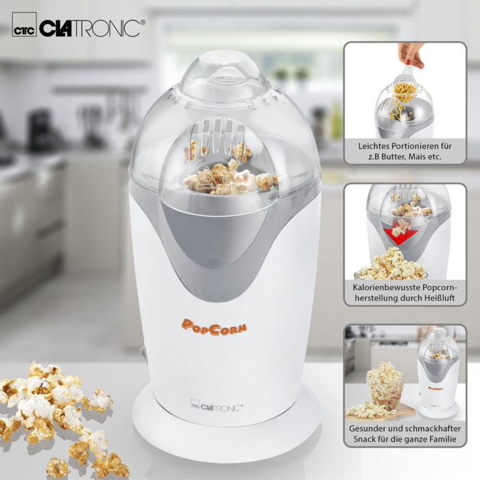 Clatronic PM 3635 Machine à pop-corn blanc