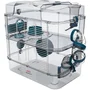 Zolux Cage Rody3 duo pour hamsters, souris et gerbilles - 2 étages - Dimensions 41 x 27 x 40.5 cm - Bleu