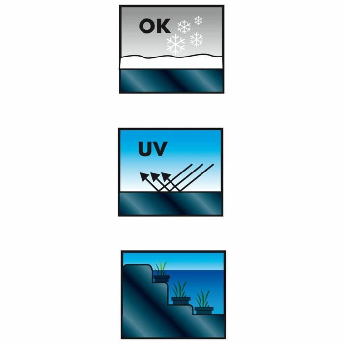 Ubbink 1331950 AquaLiner Bâche d'étang PVC 4 m x 5 m, 0.5 mm d'épaisseur - pour création d'étang de jardin