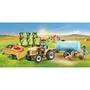 Playmobil 71442 - Figurine de Fermier avec Tracteur et Citerne à Eau, Thème La Vie à la Ferme Country, 117 Pièces, Jouet de Construction dès 4 Ans