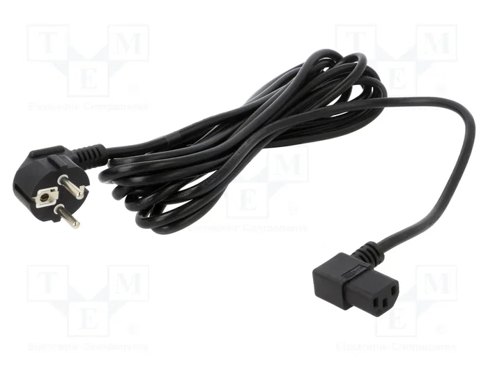 POS Câble d'alimentation H05VV-F 3x1mm² 5m Noir POS Câble d'alimentation H05VV-F 3x1mm² 5m Noir