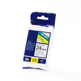 Brother Rubron d'étiquetage TZE-251/TZE251 Noir sur Blanc