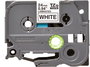 Brother Ruban TZe-251 pour étiqueteuse P-touch, 24 mm, Noir sur Blanc laminé, pour bureau et organisation à la maison