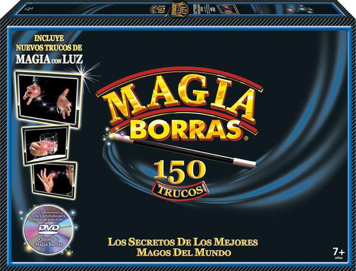 Educa Juego Magia Borras Kit de magie avec lumière et 150 tours - Jeu en espagnol et anglais, instructions en espagnol