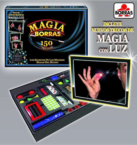 Educa Juego Magia Borras Kit de magie avec lumière et 150 tours - Jeu en espagnol et anglais, instructions en espagnol