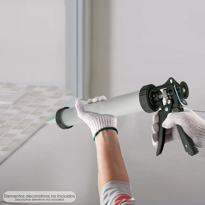 WOLFPACK LINEA PROFESIONAL Pistolet applicateur de mortier 660 cc en aluminium et acier