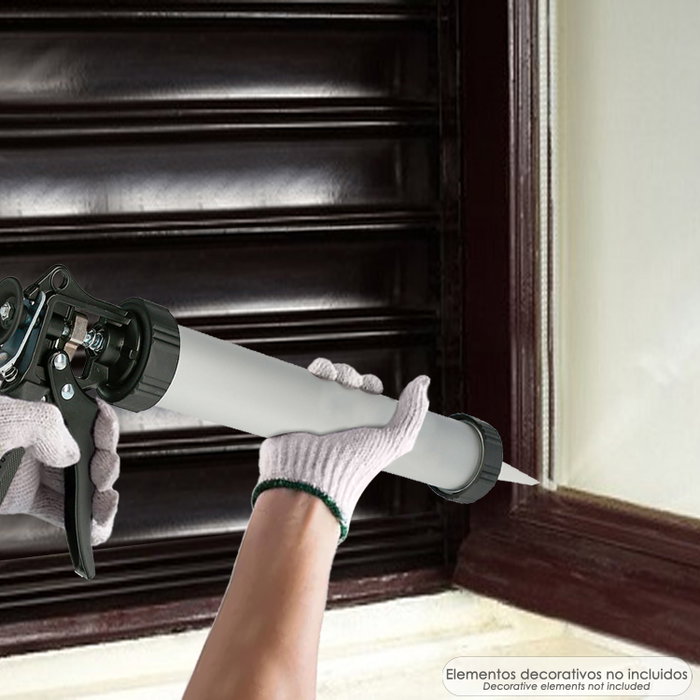 WOLFPACK LINEA PROFESIONAL Pistolet applicateur de mortier 660 cc en aluminium et acier