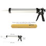 WOLFPACK LINEA PROFESIONAL Pistolet applicateur de mortier 660 cc en aluminium et acier