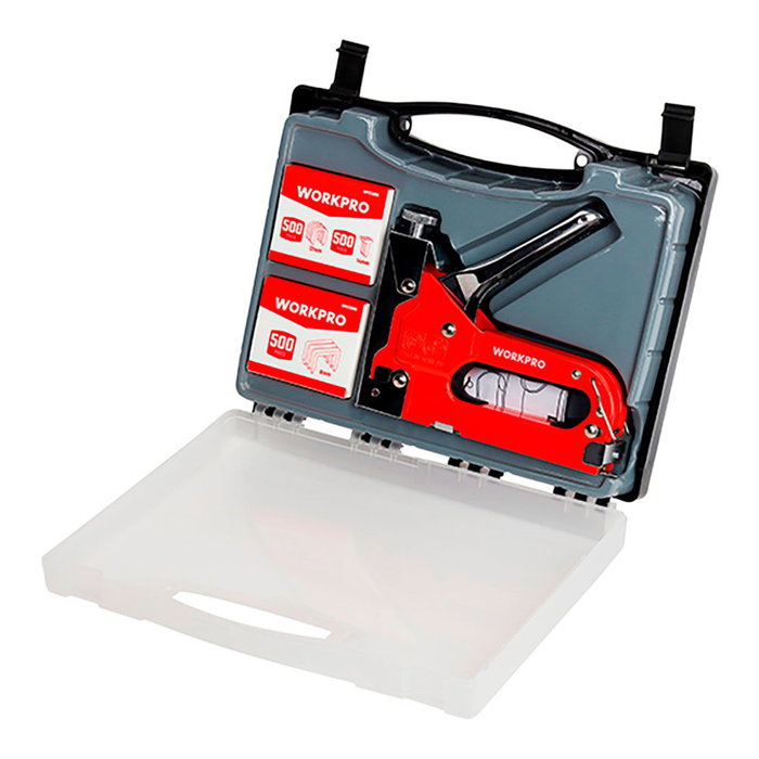 Workpro Kit d'agrafeuse 3 en 1, 4 - 14 mm