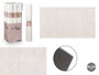 GIFTDECOR Tapis Soft Crema Blanc 80x140cm
