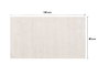 GIFTDECOR Tapis Soft Crema Blanc 80x140cm