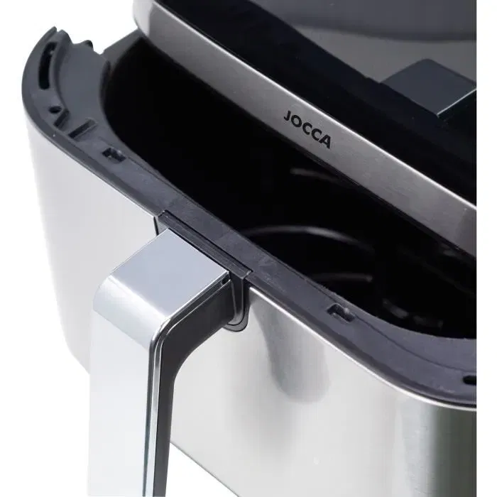 Jocca Friteuse sans huile 2193 - 8L, 1800W, acier inoxydable, écran tactile LED, 10 programmes, cuisson saine et facile