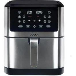 Jocca Friteuse sans huile 2193 - 8L, 1800W, acier inoxydable, écran tactile LED, 10 programmes, cuisson saine et facile