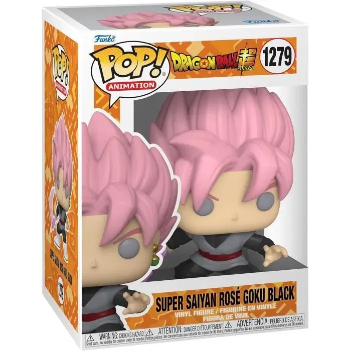 Funko Pop! Figurine Vinyle Dragon Ball Super - Goku Super Saiyan Rosé (Goku Black), 9-11 cm Funko Pop! Figurine Vinyle Dragon Ball Super - Goku Super Saiyan Rosé (Goku Black), 9-11 cm
