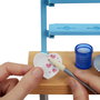 Barbie - Poupée Studio d'Art créatif avec argile et peinture - Ensemble de jeu HCM85 pour filles 3 ans et plus