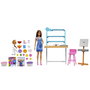 Barbie - Poupée Studio d'Art créatif avec argile et peinture - Ensemble de jeu HCM85 pour filles 3 ans et plus