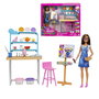 Barbie - Poupée Studio d'Art créatif avec argile et peinture - Ensemble de jeu HCM85 pour filles 3 ans et plus