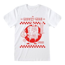 Heroes Inc T-Shirt Bob l'éponge Krusty Krab Blanc (XL)