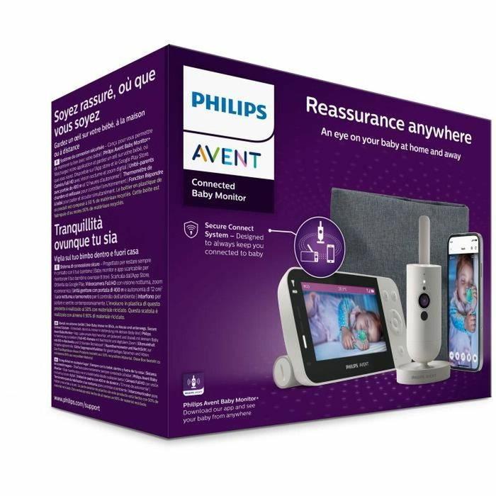 Philips Avent Vidéo moniteur connecté SCD953/26 Silkwhite Philips Avent Vidéo moniteur connecté SCD953/26 Silkwhite