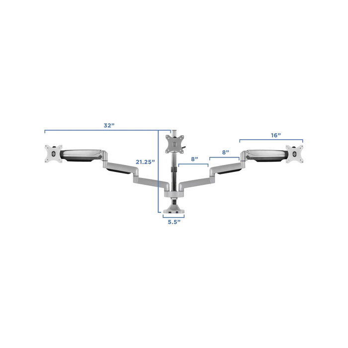 Icy ICY BOX IB-MS505-TI Support pour triple moniteur