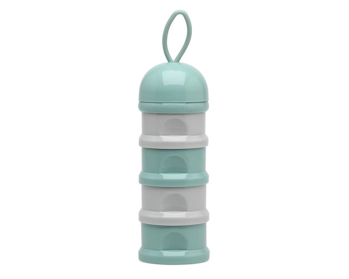 KioKids Distributeur de lait en poudre Tour, 4 compartiments de 85 mL, couleur Sage, pour biberon, transport facile KioKids Distributeur de lait en poudre Tour, 4 compartiments de 85 mL, couleur Sage, pour biberon, transport facile