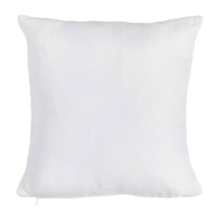 BigBuy Home Coussin Crème Carré Floral 40 x 40 cm