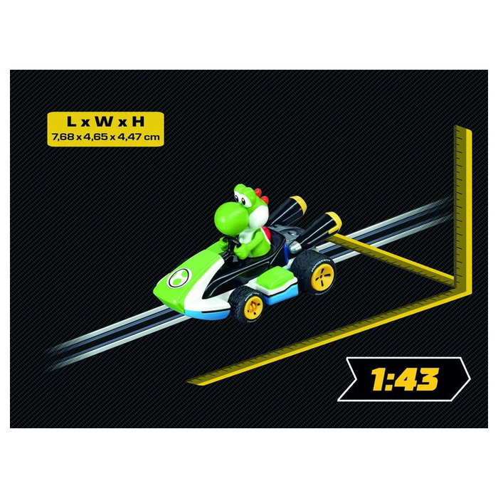 Carrera Voiture de Course Yoshi Mario Kart 9 - Figurine à l'Échelle 1:43 - Jouet Enfant Dès 6 Ans Carrera Voiture de Course Yoshi Mario Kart 9 - Figurine à l'Échelle 1:43 - Jouet Enfant Dès 6 Ans