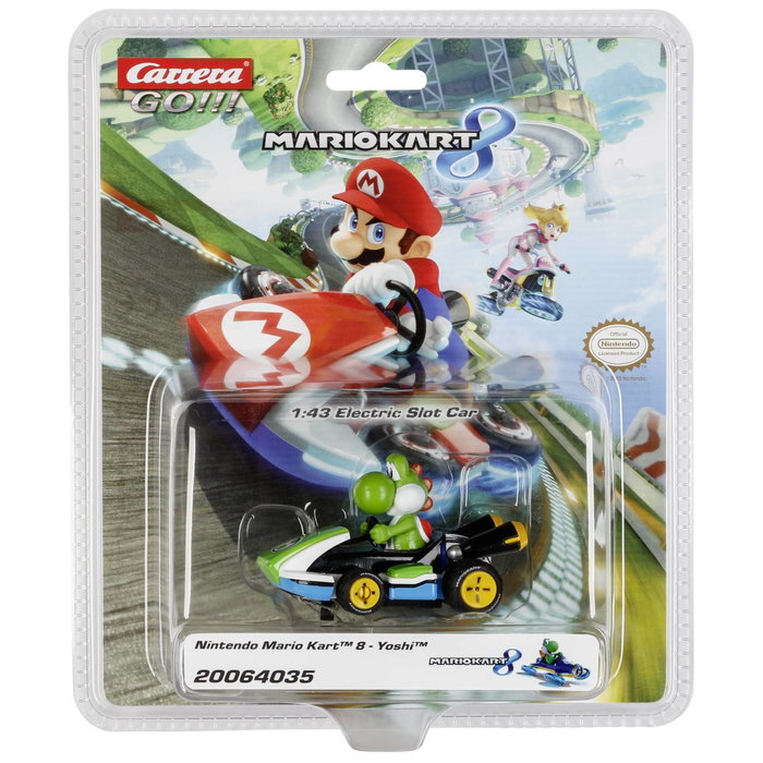 Carrera Voiture de course Yoshi Nintendo Mario Kart 8 - Échelle 1:43 Carrera Voiture de course Yoshi Nintendo Mario Kart 8 - Échelle 1:43