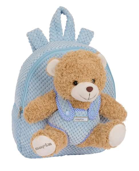 Safta Sac à dos préscolaire avec ourson 23 x 27 x 7.5 cm pour enfant de 3 ans Safta Sac à dos préscolaire avec ourson 23 x 27 x 7.5 cm pour enfant de 3 ans